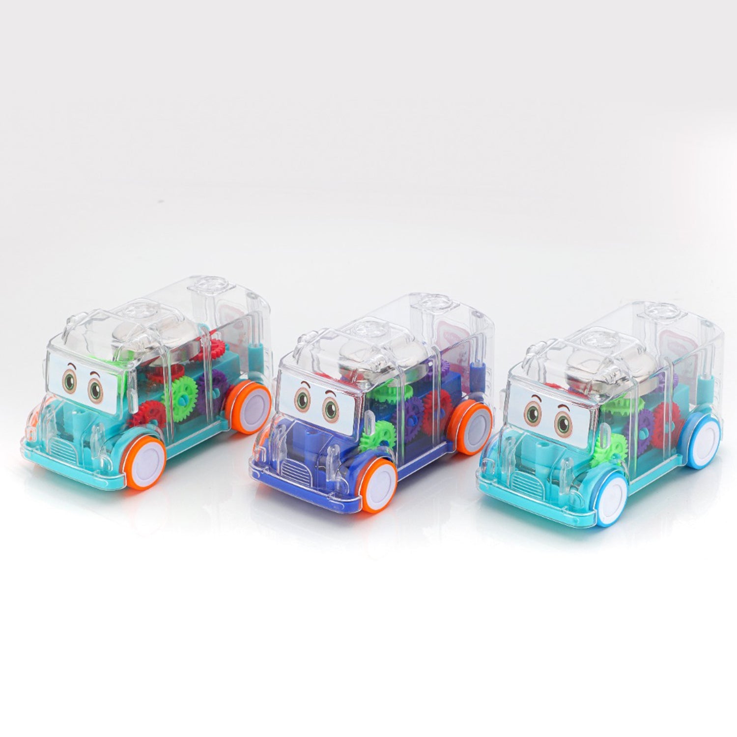1996 Transparent Musical Mini School Bus Toy for Kids DeoDap 1996 Transparent Musical Mini School Bus Toy for Kids DeoDap